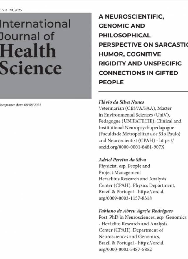 A Neuroscientific, Genomic and Philosophical Perspective on Sarcastic Humor, Cognitive Rigidity and Unspecific Connections in Gifted People